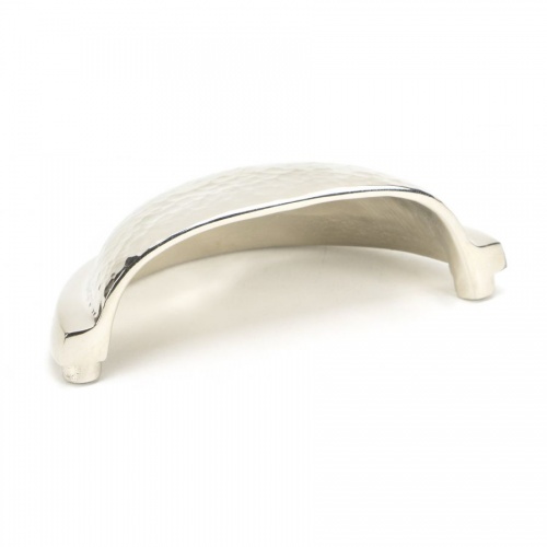 Polished Nickel Hammered Regency Concealed Drawer Pull